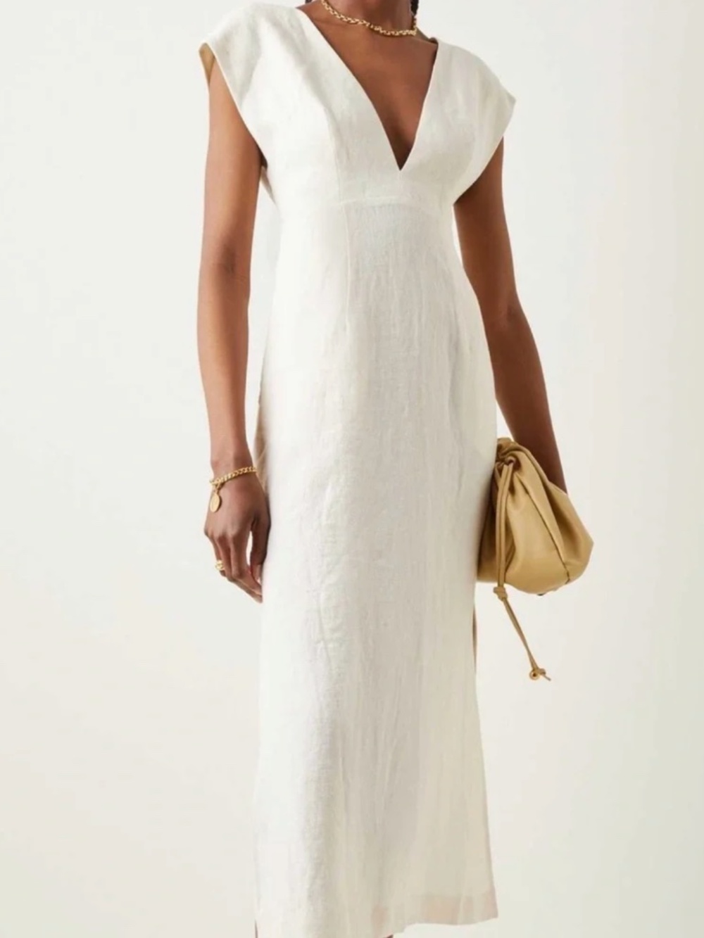 St. Agni Origami Dress NWT Size Medium 100% Linen